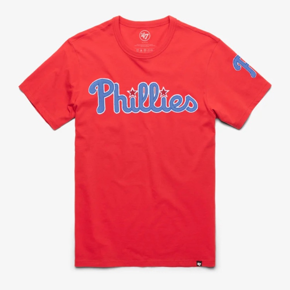 Philadelphia Phillies '47 Franklin Fieldhouse Tee, Red, Men’s Small